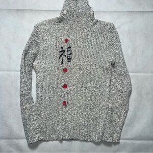 Midwestern Jeans Co vintage heathered grey turtleneck  size medium